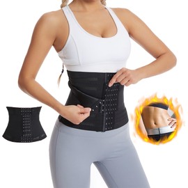HBSFBH Tummy Control Waist Shaper, Slimming Belt, Waist Trainer Belt, Fitness Waist Trainer, Neoprene Slimming Belt, Fitness Sauna Belt, Adjustable Waist Belt for Fitness, Sports & Everyday Use, /