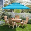 ABCCANOPY 9Ft 3 Tiers Market Umbrella, Outdoor Table Umbrella for