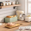 kiplant Bread Box for Kitchen Countertop, Large Bread Storage Container