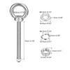 Sourcing Map M8 x 70mm Lifting Eye Bolt Set -