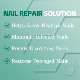 Apooliy Zehennagelpilz Behandlung, Nagel Remedy Pflege für beschädigte Nägel und Aussehen von verfärbten, Nagel Strengthener