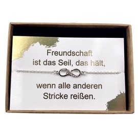 ONDEGO¬Æ HANDMADE in GERMANY Unendlichkeit GESCHENK beste Freundin Armband Freundschaftsarmband Freundschaft (Armband Gold)