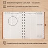 POPRUN Calendar 2026 Weekly Planner Ring Binder, Approx. A5 (22