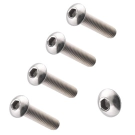 TERF® M8 X 100mm Hex Socket Cap Button Head Machine Screws High Tensile Grade 10.9 Machine Screw M8 (8mm) X 100mm Allen Key Hexagonal Socket Bolts - Pack of 10