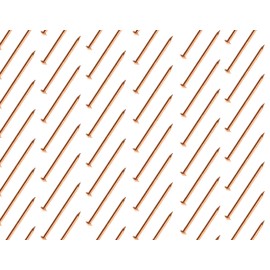 50 x Iron Nail Nails 2.0 x 41 mm with Cone Head Copper-Plated Insulating Welding Pins
