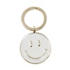 [Standard Factory] Smile Keychain Key Ring Alloy, white