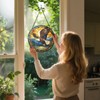 Eagle Stained Glass Window Hanging, Eagle Suncatchers Indoor Windows 7.8