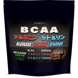 JAY&CO Additive-Free Artificial Sweeteners BCAA + Arginine & Citrulline Made in Japan (No Flavor, 21.2 oz (600 g)
