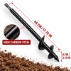 High Carbon Steel Garden Auger Drill Bit for Planting, 8