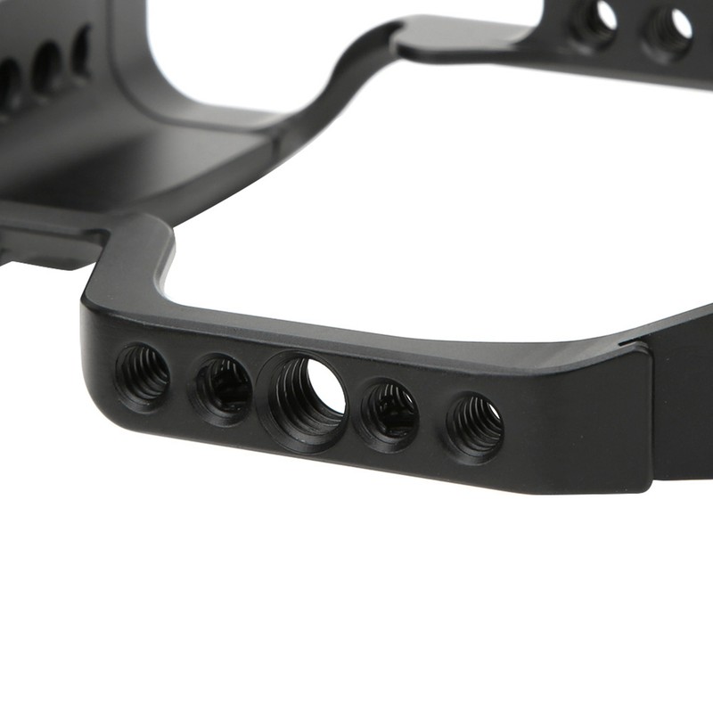 Metal Camera Cage Rig with Grip Handle Cold Shoe Expansion