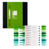 Talens Pantone Marker Set of 9 Green Dual Tip Pen