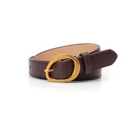 TTPSRY Women's Adjustable Belt Elegant Leather Waist Belt with Irregular Buckle Gold Suitable for Dresses Jeans Elastic Belt, brown