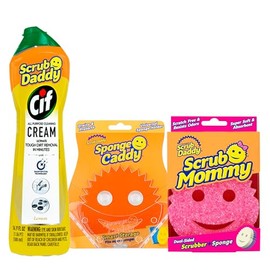 Scrub Daddy Bundle Mommy + Soporte + CIF Lemon