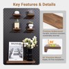 SEMPOMA 2 Pack Solid Wood Pegboard Shelves Compatible with IKEA