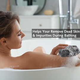 2Pcs Japanese Washcloth,Extra Long Exfoliating Washcloth,Exfoliating Body Scrubber for Men Women, Exfoliating Towel Japanese Exfoliating Towel for Body Cleaning and Massage