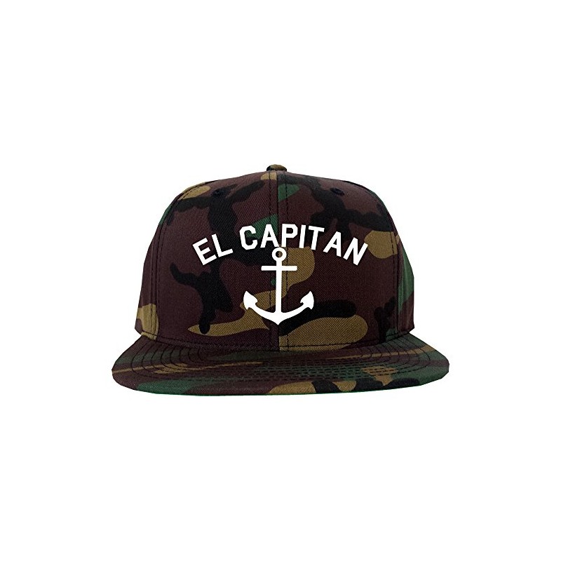 El Capitan Anchor Captain Mens Snapback Hat Army Camo