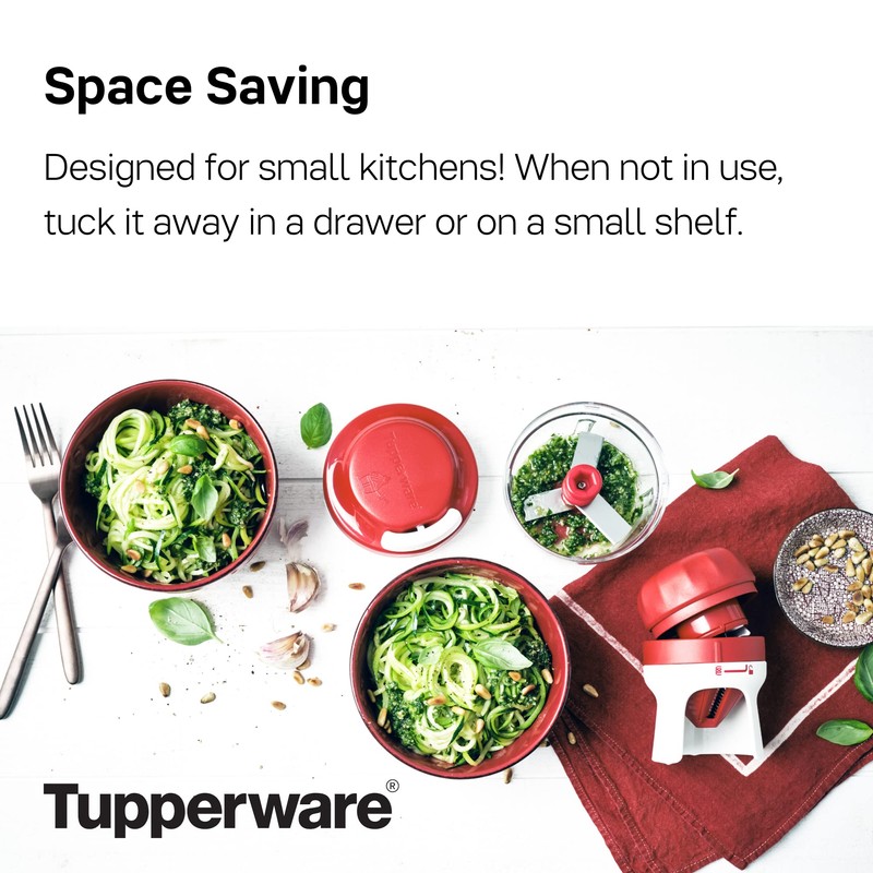 TUPPERWARE Brand Handy Spiralizer - Turns Vegetables into Veggie Spaghetti