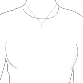 Bling Jewelry Unisex Mini Small Religious Key to Life Egyptian Ankh Cross Pendant Necklace for Women Men Teens Polished .925 Sterling Silver