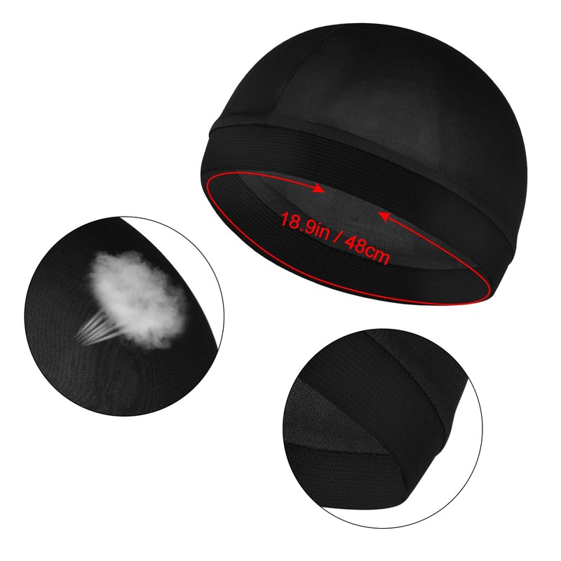 4Pcs Wave Cap for Men Silky Durags Elastic Band Wave