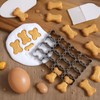 25 Cavity Mini Dog Bone Cookie Cutter Set,Stainless Steel Dog