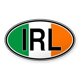 CafePress Ireland Euro Oval Sticker Oval Car Bumper Sticker