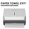 interhasa! Commercial Paper Towel Dispenser Wall Mounted C-fold Hand Towel