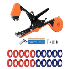 SUCA Plant Tying Machine, Plant Tape Cattle Panels for Garden,Plant Vine Tying Tool with 10000pcs Staples 21 Rolls Tape Plant Tape Gun for Grapes,Tapener (tapetool set1pcs)
