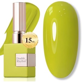 Double Rhythm- Esmalte de uñas en gel de 15 ml, puro y transparente, mismo color, mismo frasco, esmalte en gel para manicura artística, salón de