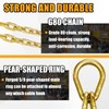 FITHOIST Grade 80 Chain V-Bridle | 3/8In x 2Ft Towing