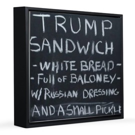 CafePress Trump Sandwich 12x12 Canvas Print