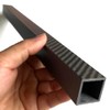 1pcs 3K Roll Wrapped Carbon Fiber Square Tube 25x25x21x420MM,2.0MM Wall