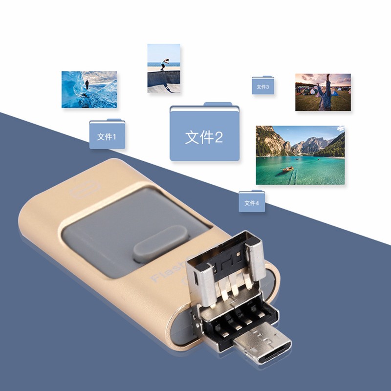 64G Portable Three in one Mini U Disk Large Capacity