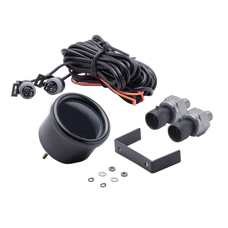 CNRAQR Dual Display Air Suspension Gauge Air Ride Air Pressure