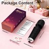 Upgraded Handheld Rose Black Mini Massager Tool Device, Premium Silicone