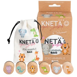 KNETÄ Wooden Stamp Set *Zoo Animals* Gift Idea for Children
