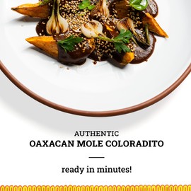 Ya Oaxaca - Mole Sauce - Coloradito - Mild Spice - Blend of Smoked & Dried Chiles, Spices, & House Made Chocolate - Vegan, Non-GMO, Gluten Free - Great on Enchiladas, Tacos, Tortillas - 12oz (3pk)