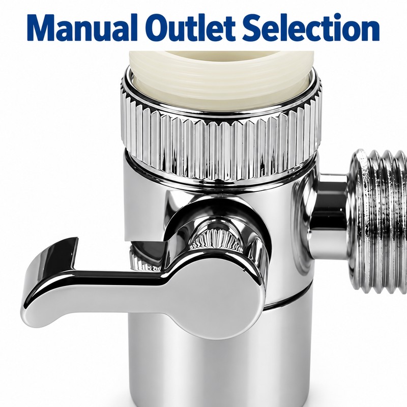 Faucet Diverter Valve for Redirecting Water Flow – Manual Switch