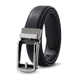 WELROG Kids Leather Ratchet Belt for Boys - Boys Black Belt with Metal Buckle School uniform Belt for Kids Age 6-16 Kids Brown Belt age 9 Childs Belt