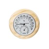 MILAAM Sauna Thermometer/Hygrometer "YUM" Northern Europe Finland Pine Wood Analog