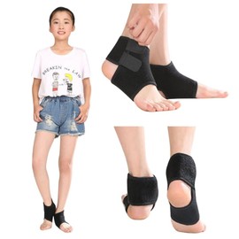Kids Ankle Supporter, Sports, Foot Support, Breathable, One Size Fits Most, Elastic, Anti-Slip, Children's Ankle Supporter, Mountain Climbing, Soccer, Dance, Year-Round, Unisex, S Black