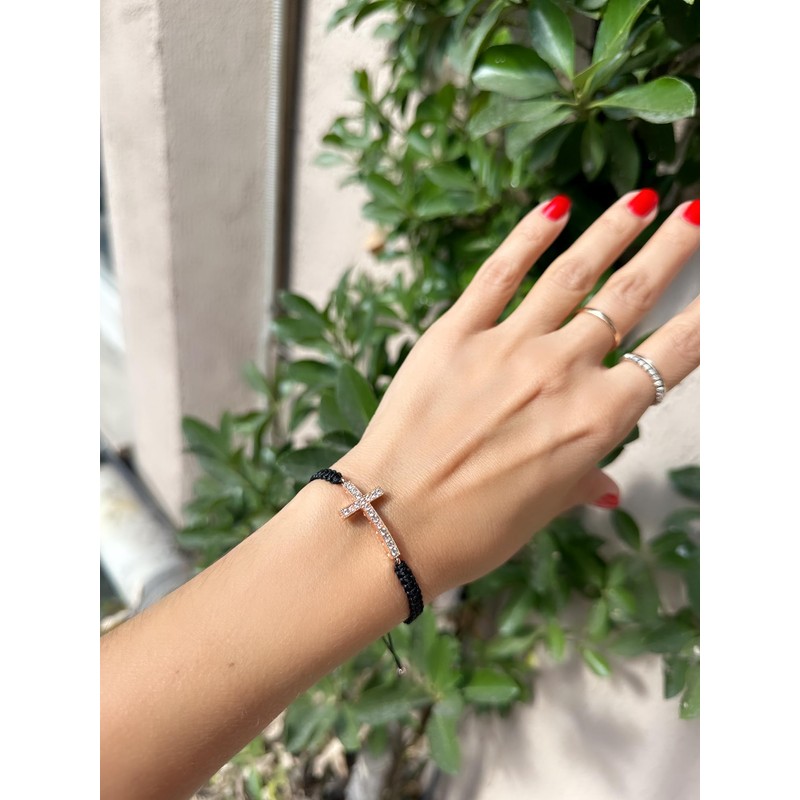 Live Gems | 14K Rose Gold Filled Sideways Diamond Cz