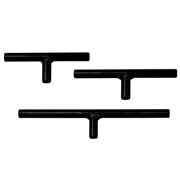 PSI Woodworking CLTSET58 Straight Bar 3pc Toolrest Set, 5/8" Diameter Post (15.875mm)