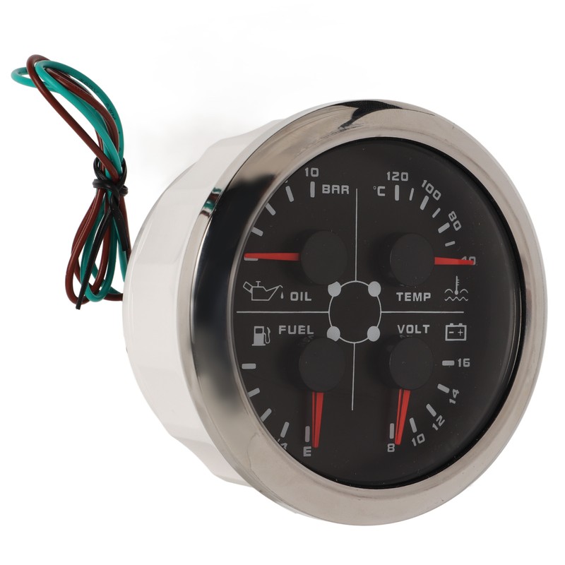 4in1 85mm Guage Multifunction Fuel Level Oil Pressure Water Temp