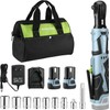Workpro Cordless Electric Ratchet Wrench 3/8"12V 40Ft-lbs Power w/9PC Socket