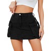 Cargo Skirt Women y2k Button Mini Jeans Skirt Denim Skirt