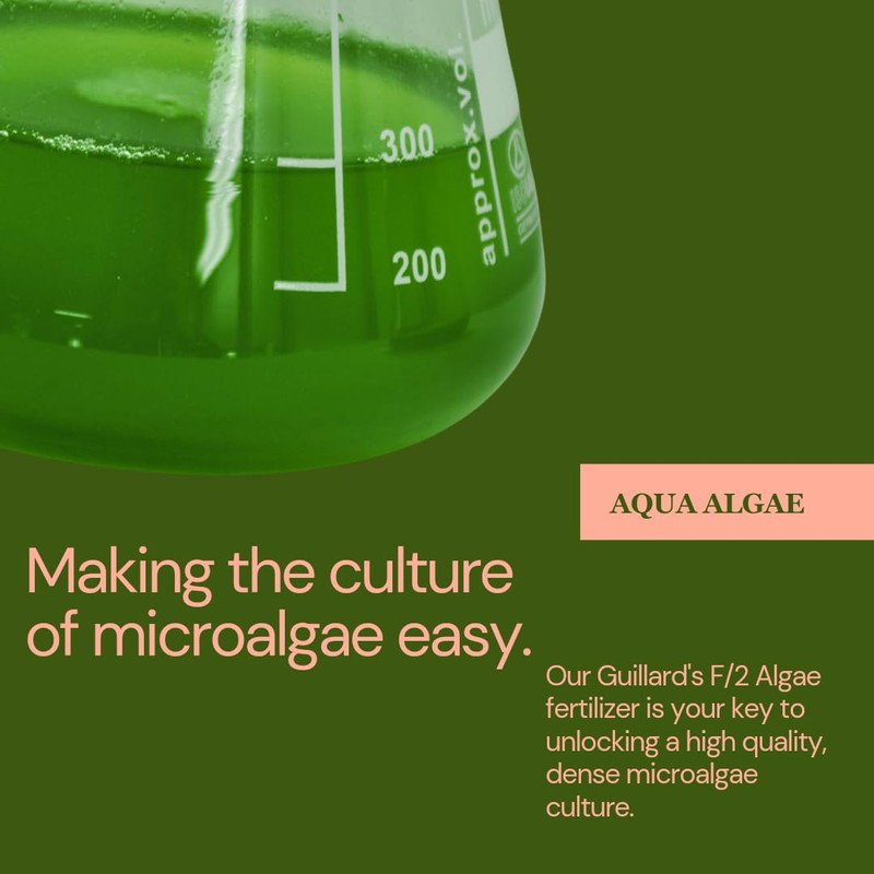 Aqua Algae 16oz Concentrated Guillard's F/2 Formula for Marine Phytoplankton