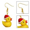 UNVOJL Christmas Yellow Duck Earrings Christmas Ducks Dangle Earrings Xmas