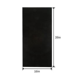 Cuttable Foam Pad Pre Filter, Can Cut to Fit Most Air Conditioner, Air Purifier, Kitchen Trash Cans, Pet Deodorizing Mat, 16.1x39.3x1/4inch(1Pack)