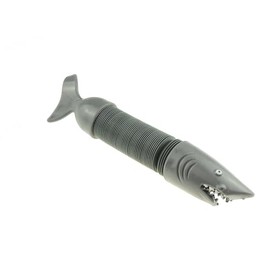 Adults Unisex Kids Children Boys Girls Novelty Stretchy Swuishy Twist Tube Stress Relief,Anxiety,Special Needs, ADHD,Autism Squishy Fun Toys Animal Creatures Sensory Noise Pop Toy Grey Shark