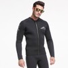 Sbart Premium Men's 3mm Neoprene Wetsuit Two Piece Top Jacket